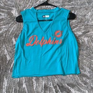 Cropped miami dolphins tank